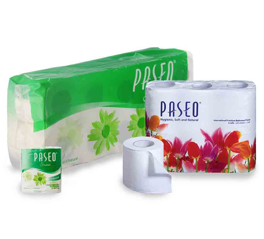 paseo tissue rolls 2 ply