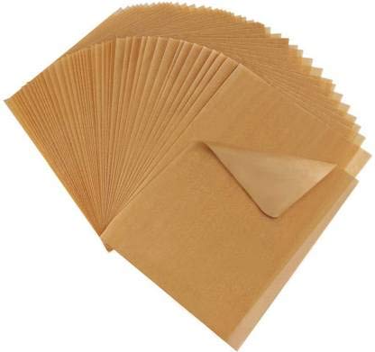 Colored Butter Paper -(Pink, Red, Yellow, Brown) 10 Numbers Parchment Paper